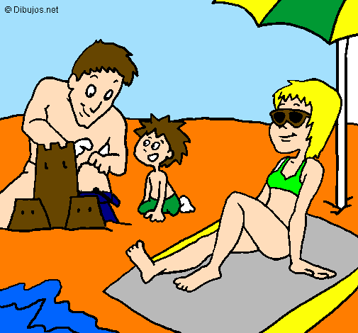 Família férias