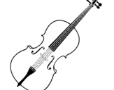 Desenho Violino pintado por Mariele