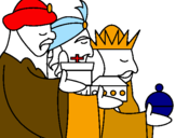 Desenho Os Reis Magos 3 pintado por tassiane