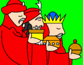 Desenho Os Reis Magos 3 pintado por vinicius