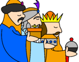 Desenho Os Reis Magos 3 pintado por maria eugênia