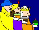 Desenho Os Reis Magos 3 pintado por edyane