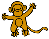 Desenho Gracioso pintado por mico