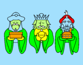 Desenho Os Reis Magos 4 pintado por gustavo españa