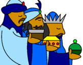 Desenho Os Reis Magos 3 pintado por elizabete amaro