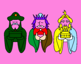 Desenho Os Reis Magos 4 pintado por hadassa