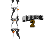 Desenho Madagascar 2 Pingüinos pintado por mateus
