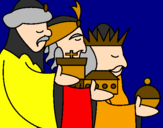 Desenho Os Reis Magos 3 pintado por yasmim