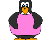 Desenho Pinguim pintado por carmo vinagre