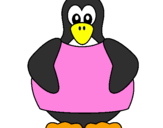 Desenho Pinguim pintado por carmo vinagre