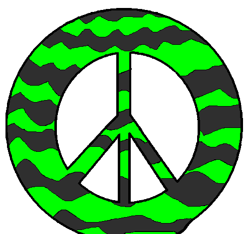 Desenho Símbolo da paz pintado por kallineklem