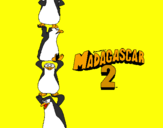 Desenho Madagascar 2 Pingüinos pintado por Jota