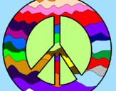 Desenho Símbolo da paz pintado por guillermo