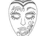 Desenho Máscara pintado por INDIA MALHOA
