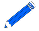 Desenho Lápis II pintado por lápis azul