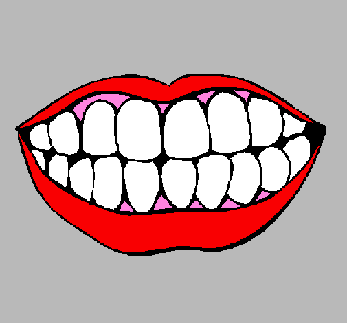 Desenho de Boca e dentes pintado e colorido por Usuário não registrado o  dia 26 de Fevereiro do 2011
