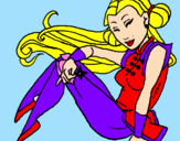 Desenho Princesa ninja pintado por Carina