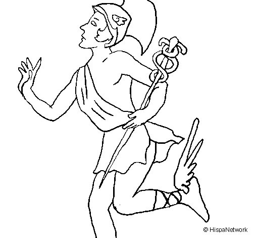 Desenho Hermes pintado por hermes
