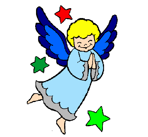Desenho de Anjo com grandes asas pintado e colorido por Usuário não  registrado o dia 23 de Novembro do 2011