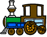 Desenho Comboio pintado por   coco
