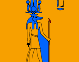 Desenho Sobek pintado por francisco