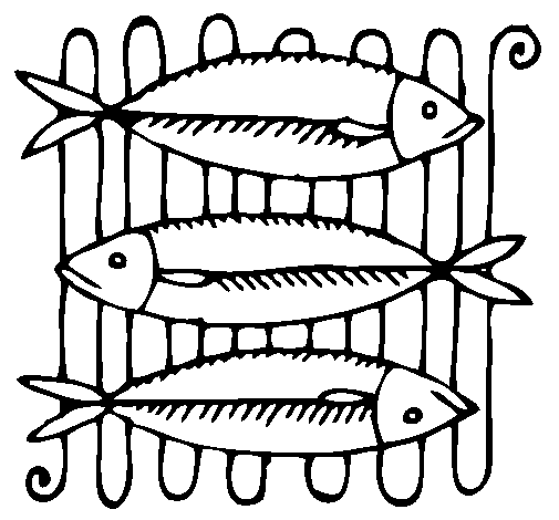 Desenho Peixe pintado por Peixe