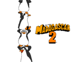 Desenho Madagascar 2 Pingüinos pintado por marta