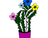 Desenho Flores de cacto pintado por CACTUS