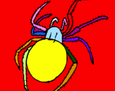 Desenho Aranha venenosa pintado por Gabi