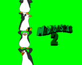 Desenho Madagascar 2 Pingüinos pintado por nuno miguel