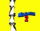 Desenho Madagascar 2 Pingüinos pintado por roberta t