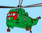 Desenho Helicoptero de resgate pintado por juninho da 12