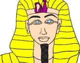 Desenho Tutankamon pintado por THIAGO