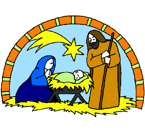 Desenho de Manjedoura de natal pintado e colorido por Usuário não  registrado o dia 17 de Dezembro do 2009