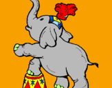 Desenho Elefante pintado por sonic