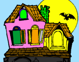 Desenho Casa do mistério pintado por n kvxzfgyujgrtewqcgjbn