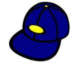 Desenho Boné com viseira pintado por gorra