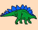 Desenho Stegossaurus pintado por lucas