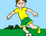 Desenho Jogar futebol pintado por rafinha