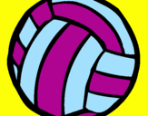 Desenho Bola de voleibol pintado por gabriela