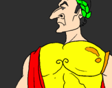 Desenho Julio César pintado por liliana