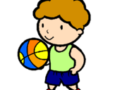 Desenho Jogador de basquete pintado por Gutico