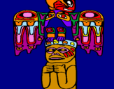 Desenho Totem pintado por gabriel  salles
