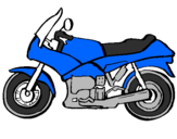 Desenho Motocicleta pintado por danizinha