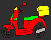 Desenho Ciclomotor pintado por arthur