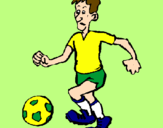 Desenho Jogador de futebol pintado por JOGADOR BRASIL