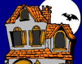 Desenho Casa do mistério pintado por casa asombrada