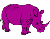 Desenho Rinoceronte pintado por JOAO  VICTOR
