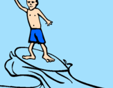 Desenho Surfe pintado por mauricinho o