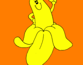Desenho Banana pintado por sofia s